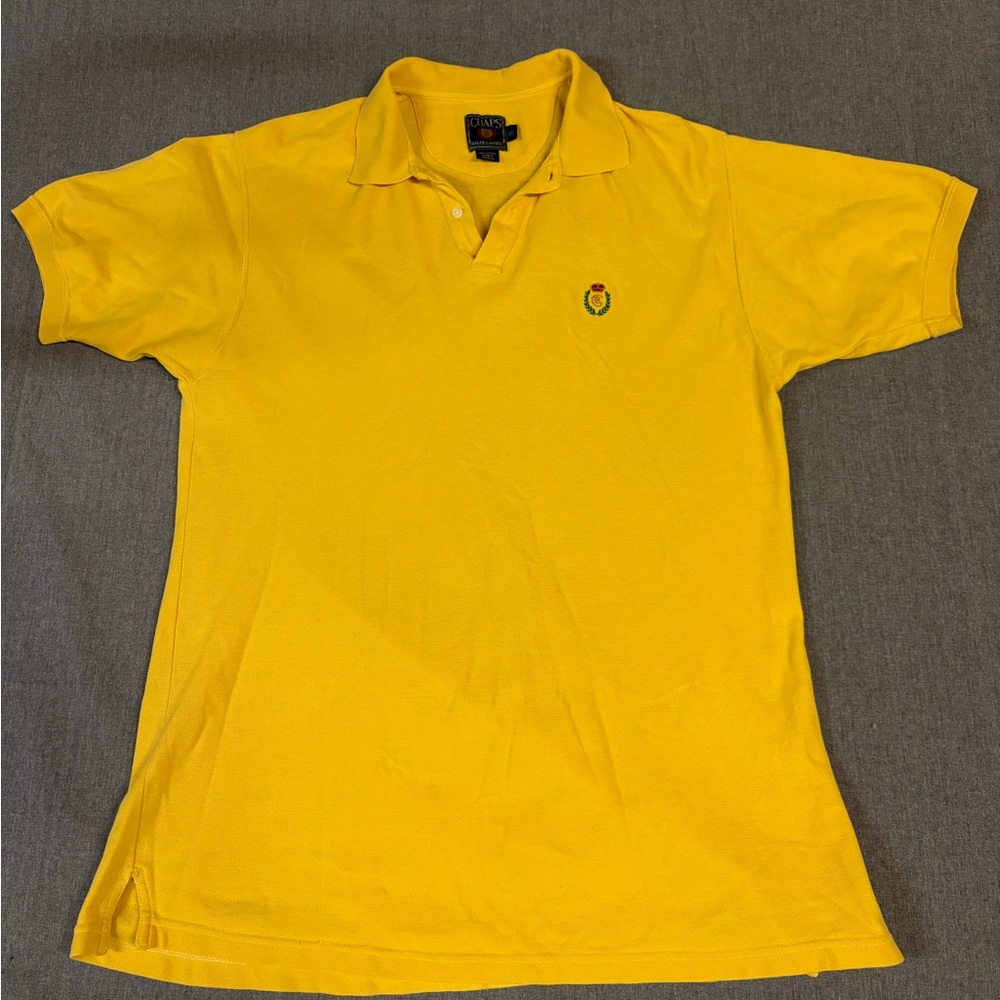 Ralph Lauren Chaps Bright Vintage Yellow Polo Golf Shirt